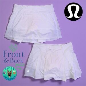 Lululemon Pace Rival Mid-Rise Skirt
Long Womens 8Tall White Pleated Tennis Skort